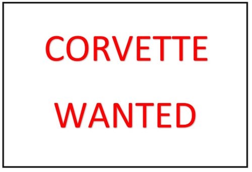 2025 CHEVROLET CORVETTE SOUGHT - ANY YEAR - ALL CONDITIONS Te koop