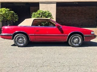 1991 Chrysler Maserati TC Convertible 2 Tops Red(~)Tan $8.9k For Sale