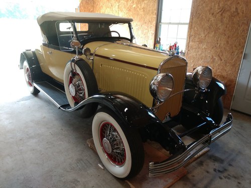1929 ChryslerRumble Seat Roadster with dual side mounts SOLD