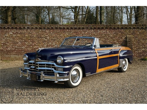 1949 Chrysler Town and Country 2-door convertible, very rare, fac For Sale