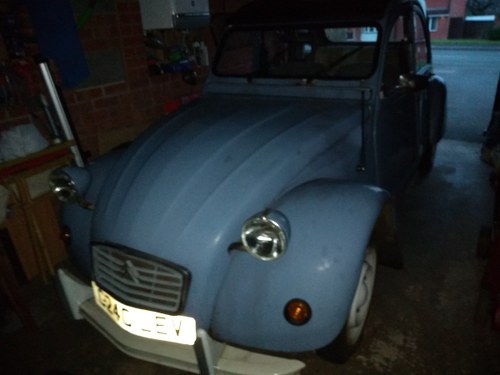1986 Citroen 2CV with MOT to March 2020. SOLD