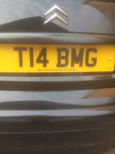 2002 Number Plate -  T14 BMG For Sale