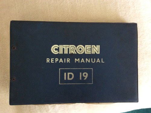 Citroen DS Repair Manual in English Rare SOLD