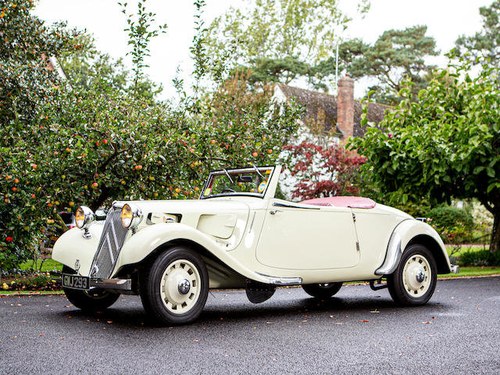 1939 CITROEN 'LIGHT FIFTEEN' ROADSTER WITH DICKEY For Sale by Auction