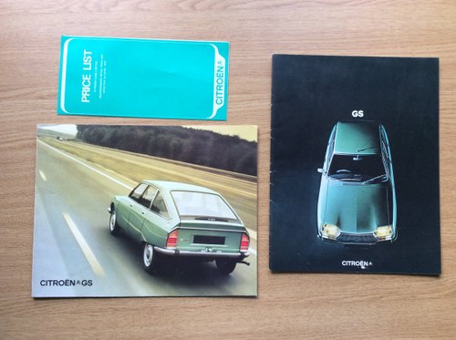 1973 Rare Citroen GS brochures In vendita