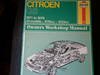Citroen GS,1971 to 1976 Workshop manual In vendita