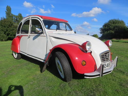 1989 CITROEN 2CV6 DOLLY Red & White Galvanised Chassis SOLD