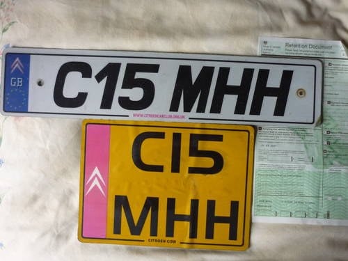 PRIVATE NUMBER PLATE C15 MHH SOLD