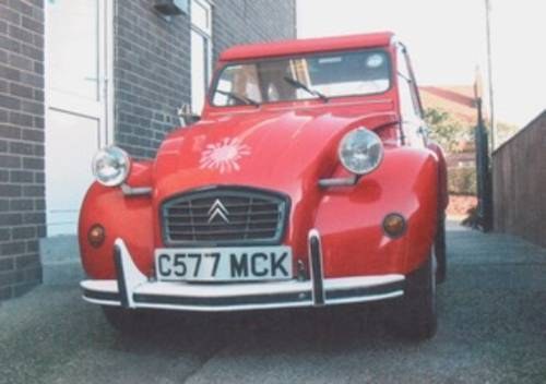 1986 SALE OF MUCH LOVED 2CV SPECIAL VENDUTO