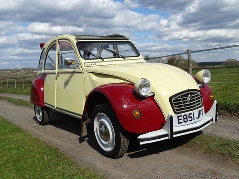 Absolutely delightful 1988 Citroen 2CV6 Plums and Custard