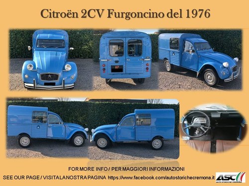 1976 Citroën 2CV Furgoncino In vendita