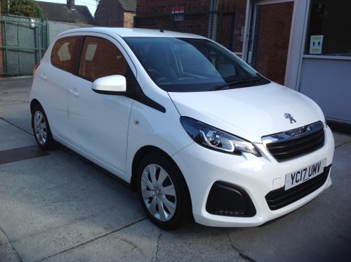 2017 PEUGEOT 108 1.0 ACTIVE 5DR WHITE SOLD