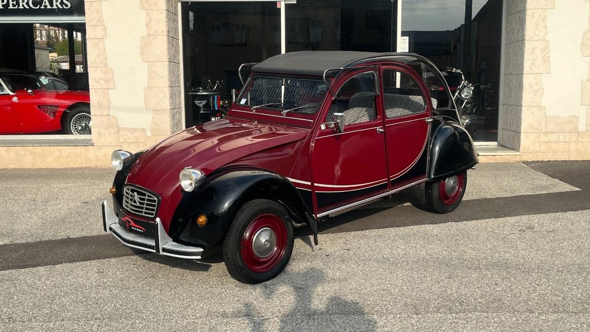 2cv Rouge 1983 Citroen 2CV Rouge foncé Manuel, 4 vitesses Conduite à gauche in ...