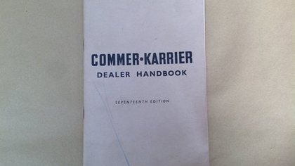 Commer and Karrier Dealer book 