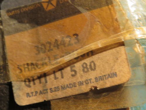 1960 SHACKLES FOR REAR LEAF SPRINGS In vendita