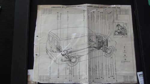 0000 commer express delivery van owners handbook and chart For Sale
