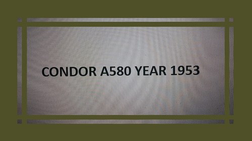 1953 Original Condor A580 I For Sale