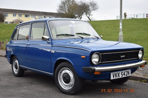 Lot  1 -  A 1974 DAF 66 Super Luxe Variomatic - 11/04/18 For Sale by Auction
