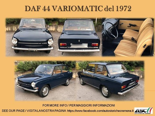 1972 LHD DAF 44 VARIOMATIC For Sale