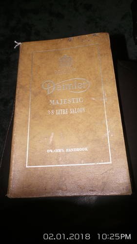 Daimler majestic hand book For Sale