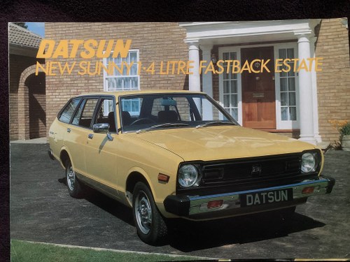 Datsun Sunny Estate sale pamphlet For Sale