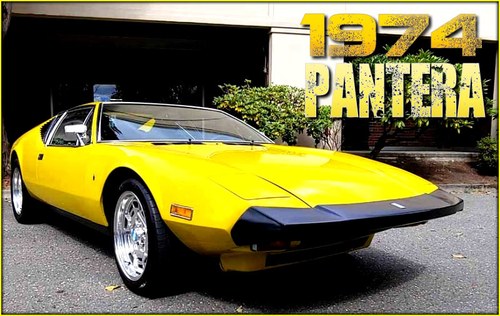 1974  DeTomaso Pantera Coupe Rare + 51k miles Marti $105k For Sale
