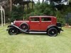 RHD - Delage Sport year 1929 - 6 cylinder In vendita