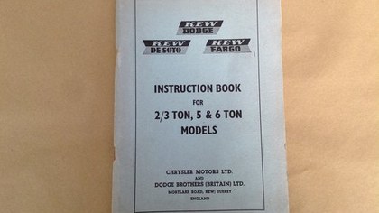 Dodge 2/3 5 & 6 Ton Truck Handbook 