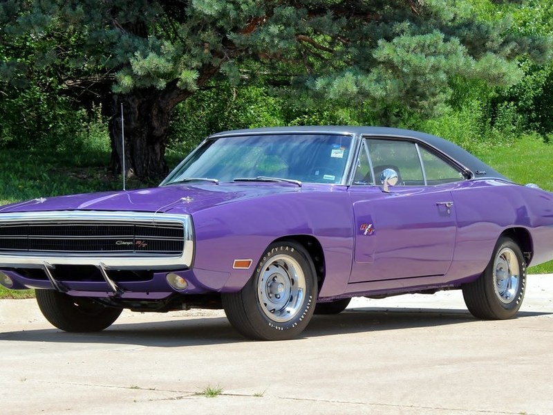 1970 Dodge Charger R/T Purple Rotisserie Restored #s match