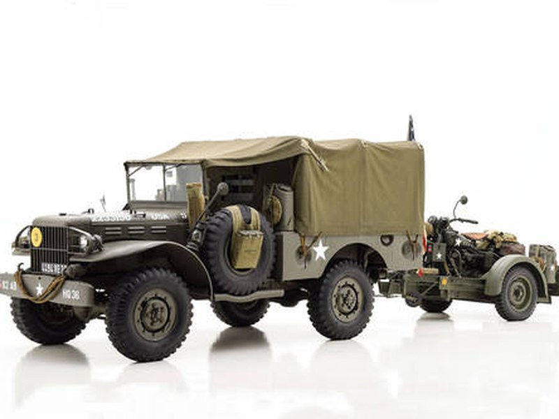 1943 Dodge WC51 and 1943 Harley WLA