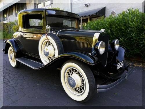 1930 Dodge Dual Sidemount 5 Window Coupe = Rare $19.9k For Sale