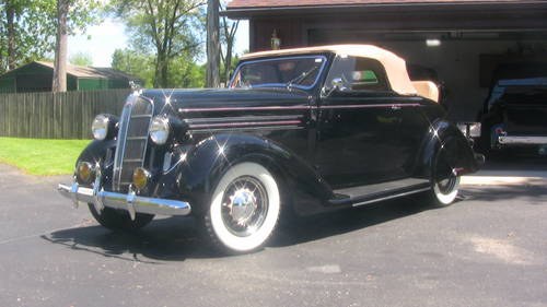 1936 Dodge D2 Rumble Seat Convertible Coupe  For Sale