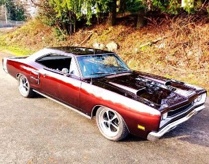 1969 Dodge Super Bee Coupe 383 auto Full Restored Burgundy For Sale