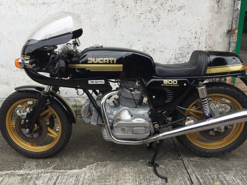 1978 Ducati 900SS Black/ Gold VERY RARE LOW MILAGE In vendita