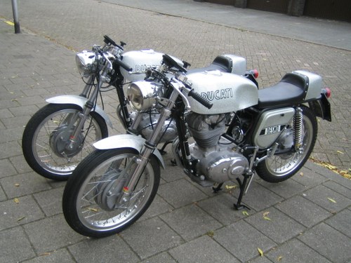 1972 Ducati 350 Silver DesmoNew unused restored  SOLD