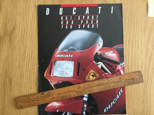 1990 Ducati 851 brochure SOLD