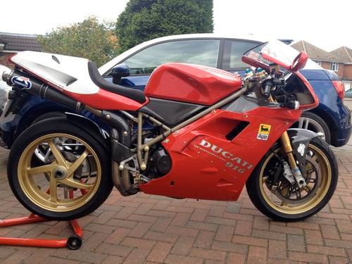 1998 Ducati 916. Only 7,715 from new SOLD