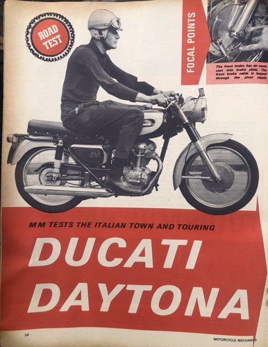 1965 Ducati GT250 Daytona - Scarce Original U.K. bike to Restore In vendita