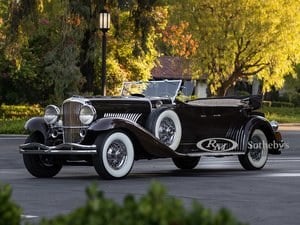 1936 Duesenberg Model J Tourster in the style of Derham For Sale by Auction