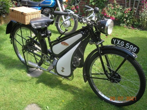 1948 Excelsior autobyk g2 98cc Goblin engine (NOW SOLD) VERKAUFT