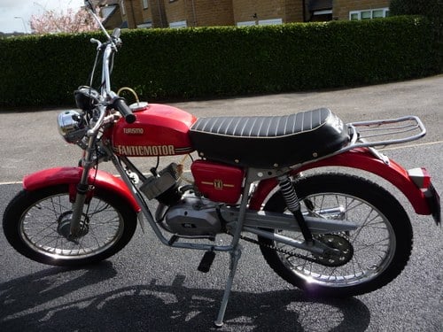 1974 Fantic Turismo Internazionale 50cc moped.