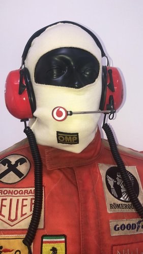 2002 Michael Schumacher Ferrari headset with radio For Sale
