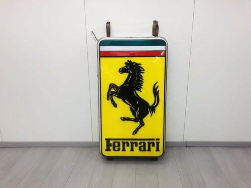 1980 Ferrari Dealer Sign Original Double side For Sale