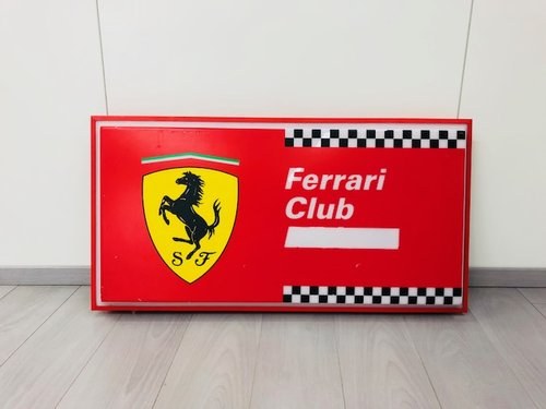 1990 Ferrari Club Illuminated Sign For Sale