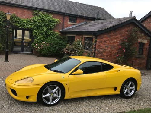 Ferrari 360 F1 Modena,1999, RHD, Giallo Yellow FSH For Sale