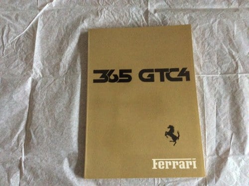 Ferrari 365GTC Original handbook  In vendita