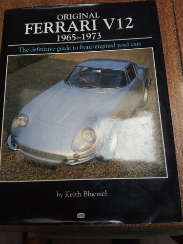 Original Ferrari V12 book 1965-1973 For Sale