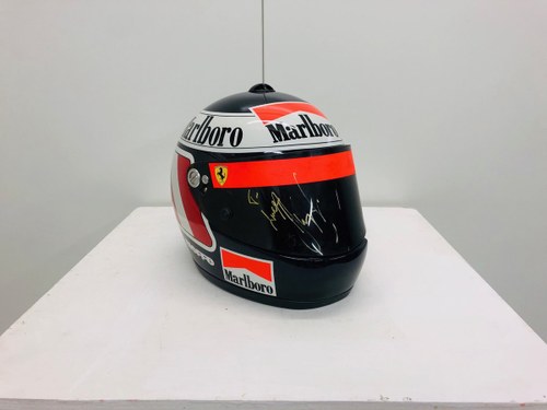 1995 Gerard Berger Original Race Used Helmet For Sale