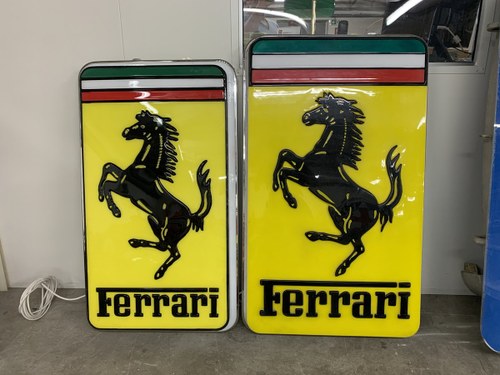 1985 Original Ferrari Illuminated Sign XL For Sale