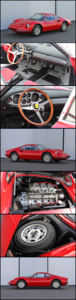 1968 Ferrari Dino 206GT All Alloy Body Rare 1 of 151  $595k For Sale